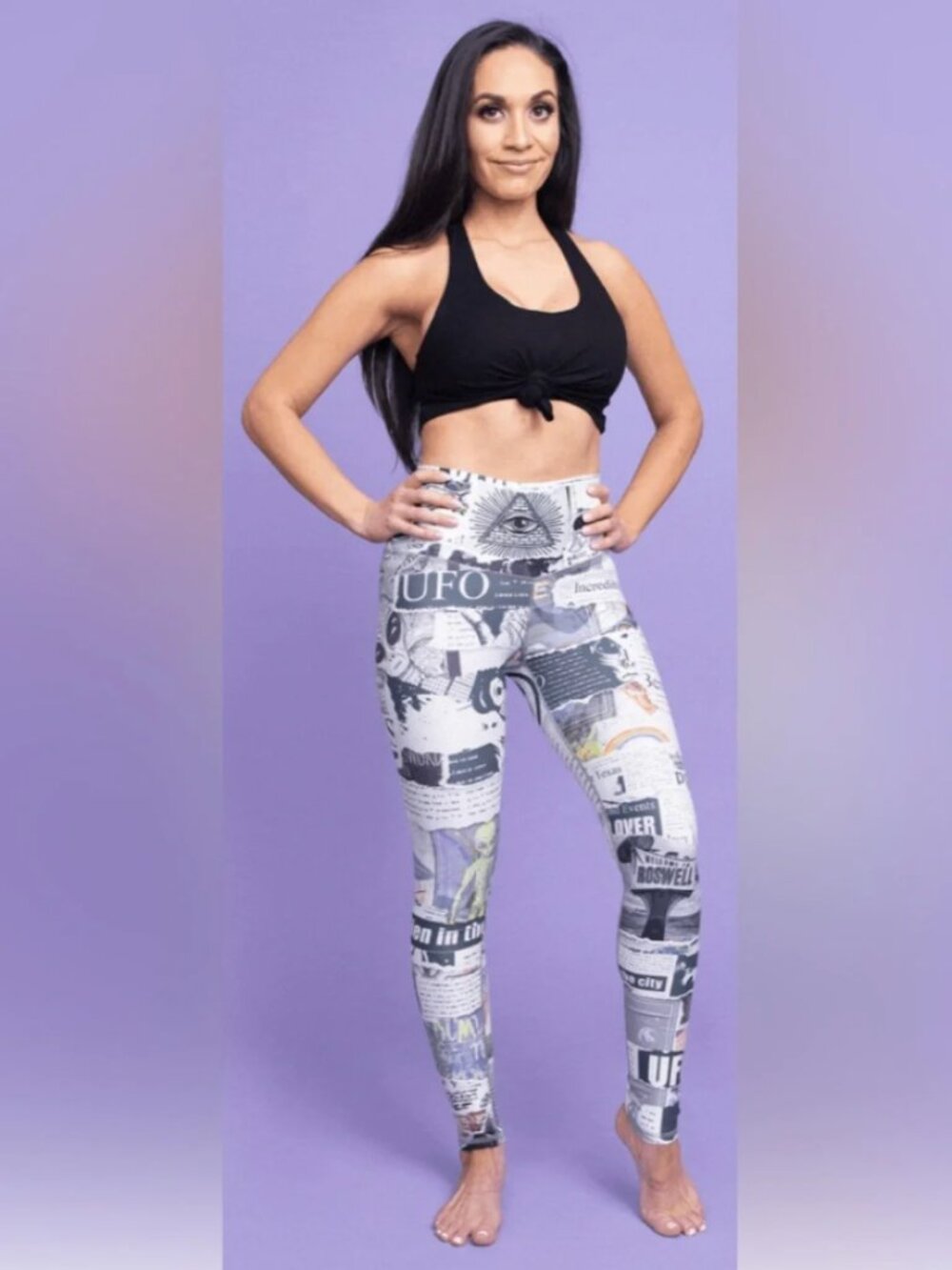 New Niyama Sol $92 MSRP Barefoot Leggings Close Encounters NWT, Size XL